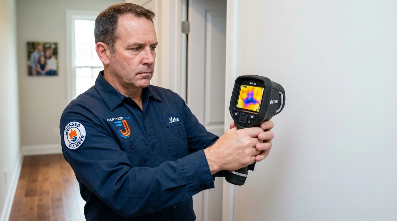Thermal imaging leak detection by Johns Plumbing LLC in Heyworth